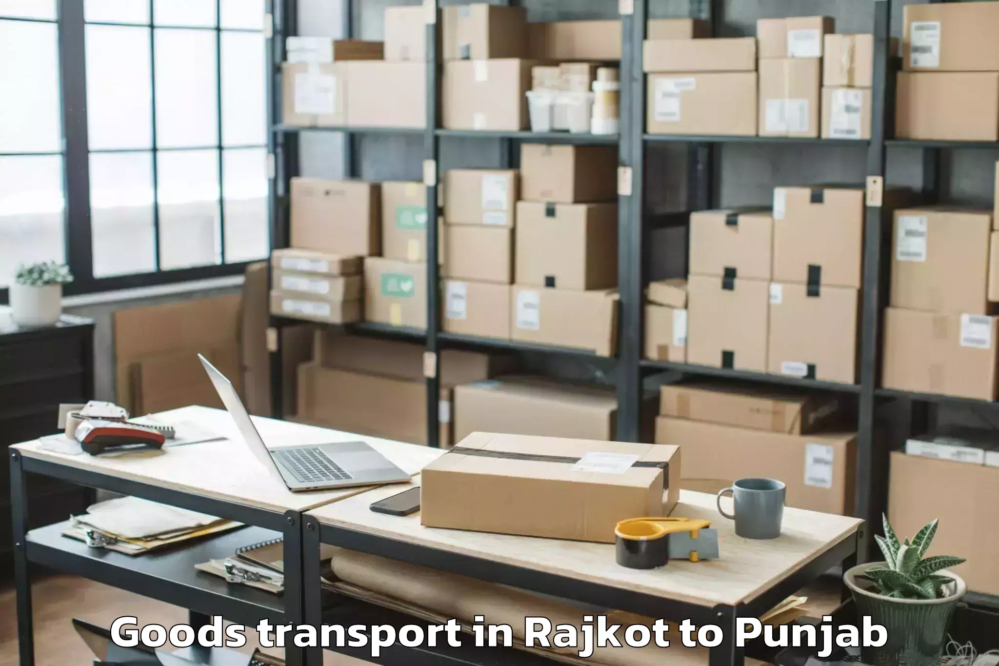 Professional Rajkot to Vr Mall Punjab Goods Transport